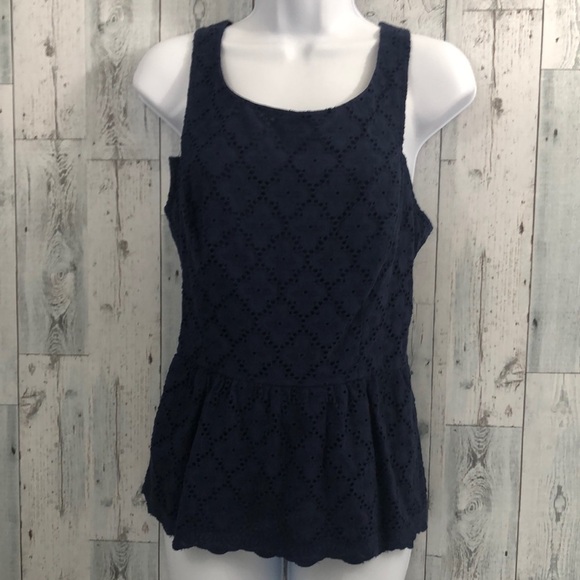 Lilly Pulitzer Ashton Ruffled Peplum Top 4 - Picture 1 of 10